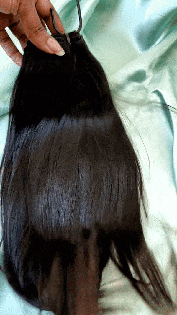 Silky and shiny straight Indian hair extensions